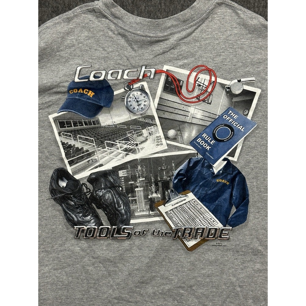 Vintage 90s Coach Tools Of The Trade Shirt Size M School Gym Graphic